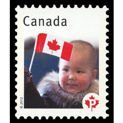 canada stamp 2498e inuit child waving flag 2012