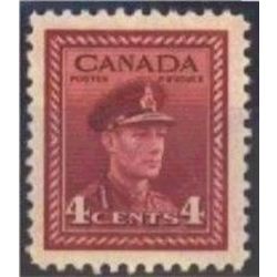 canada stamp 254xx king george vi in army uniform 4 1943