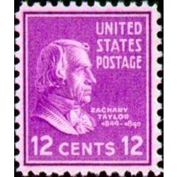 us stamp postage issues 817 zachary taylor 12 1938