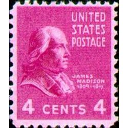 us stamp postage issues 808 james madison 4 1938