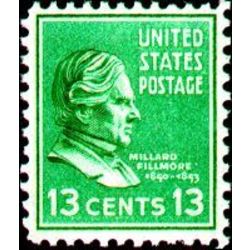 us stamp postage issues 818 millard fillmore 13 1938