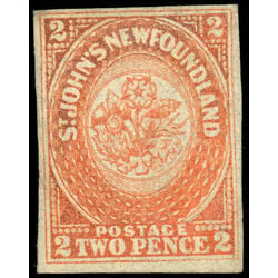 newfoundland stamp 11 pence second issue 2d 1860 M VFNG 013