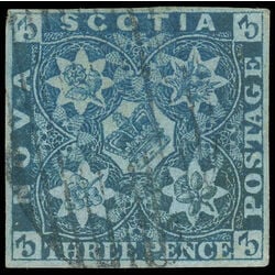 nova scotia stamp 2 pence issue 3d 1851 U VF 013