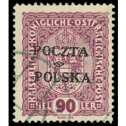 poland stamp 50 coat of arms 1919 U VF 001