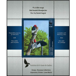 quebec wildlife habitat conservation stamp qw24aa red headed woodpecker 12 2011