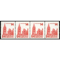 canada stamp 730 strip parliament 1978