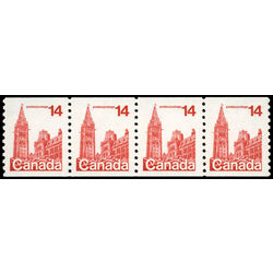 canada stamp 730vii strip parliament 1978