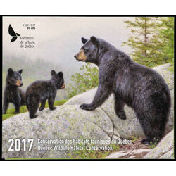 quebec wildlife habitat conservation stamp qw30aa black bears 2017