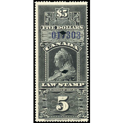 canada revenue stamp fsc12 supreme court law stamp widow queen victoria 5 1897 U F 001