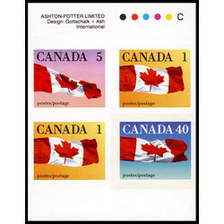 canada stamp 1190b canada flag 1990