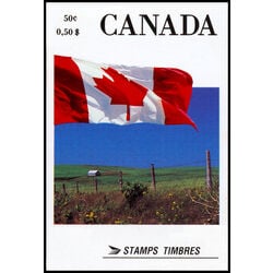 canada stamp bk booklets bk111a canada flag 1990