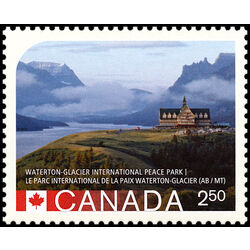 canada stamp 2844d waterton glacier international peace park ab mt 2 50 2015