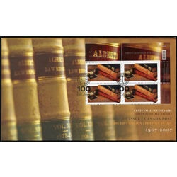 canada stamp 2228 law society of alberta books gavel photo of james muir 52 2007 FDC UR