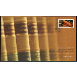 canada stamp 2228 law society of alberta books gavel photo of james muir 52 2007 FDC