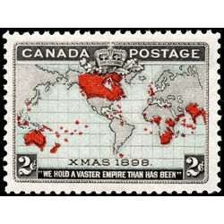 canada stamp 86 imperial penny postage christmas 2 1898