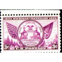 us stamp postage issues 775 michigan state seal 3 1935