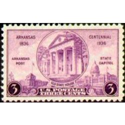 us stamp postage issues 782 arkansas state house 3 1936