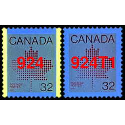 canada stamp 924t1 maple leaf 32 1983