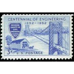 us stamp 1012 engineering centennial 3 1952