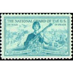 us stamp postage issues 1017 national guard 3 1953