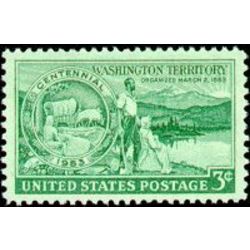 us stamp 1019 washington territory 3 1953