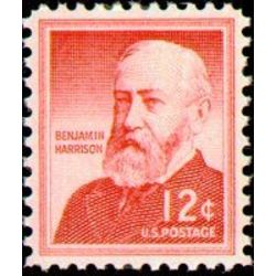 us stamp 1045 benjamin harrison 12 1954