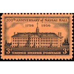 us stamp 1083 nassau hall 3 1956