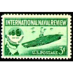 us stamp 1091 international naval review 3 1957