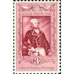 us stamp 1097 marquis de lafayette 3 1957