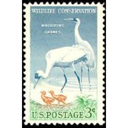 us stamp 1098 whooping cranes 3 1957