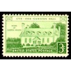 us stamp 1108 gunston hall 3 1958