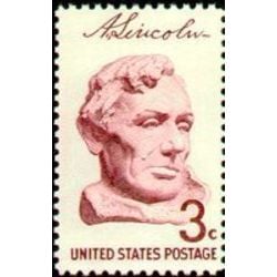 us stamp postage issues 1114 bust of lincoln 3 1958