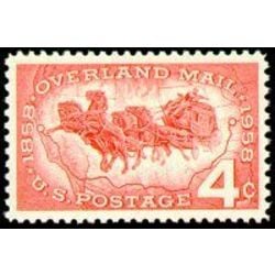 us stamp 1120 overland mail 4 1958