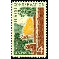 us stamp postage issues 1122 forest conservation 4 1958