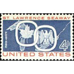 us stamp postage issues 1131 st lawrence seaway 4 1959