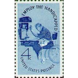 us stamp 1155 employ the handicapped 4 1960