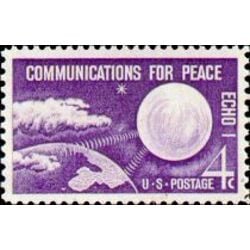 us stamp postage issues 1173 echo i satellite 4 1960