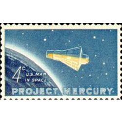 us stamp postage issues 1193 projet mercury 4 1962