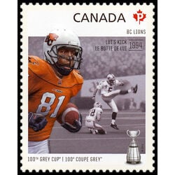 canada stamp 2567b bc lions geroy simon 1975 lui s kick 2012