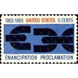 us stamp postage issues 1233 emancipation proclamation 5 1963