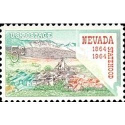 us stamp 1248 nevada statehood 5 1964