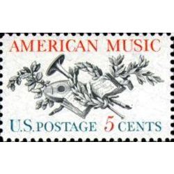 us stamp 1252 american music 5 1964