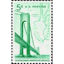 us stamp 1258 verrazano narrows bridge 5 1964