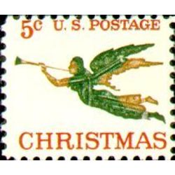 us stamp 1276 christmas angel with trumpet 5 1965