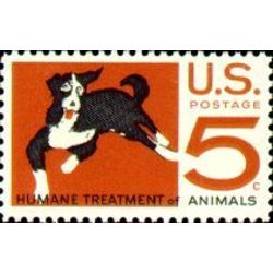 us stamp 1307 humane treatment of animals 5 1966