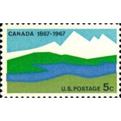 us stamp 1324 canada landscape 5 1967