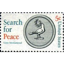 us stamp 1326 search for peace dove 5 1967