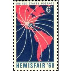 us stamp 1340 hemisfair 1968 6 1968