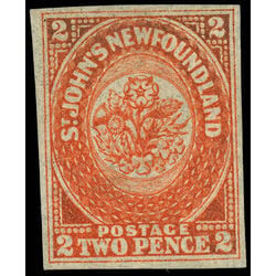 newfoundland stamp 11 pence second issue 2d 1860 M VFNG 014