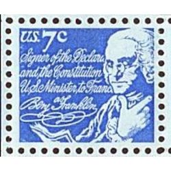 us stamp 1393d benjamin franklin 7 1970